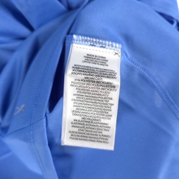 NWT RLX RALPH LAUREN Golf 2/15 HRBR BLUE Cap Sleeve Pique Shirt Size S - Picture 13 of 16